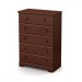 Summer Breeze style 5-drawer chest in royal cherry