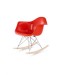 Herman Miller's Eames molded fiberglass armchair non-upholstered rocker
