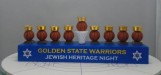 Jewish Heritage Hanukkah menorah for Golden State Warriors game