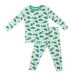 Recalled Free Birdees tight-fitting pajamas - long-sleeves, green tractor print